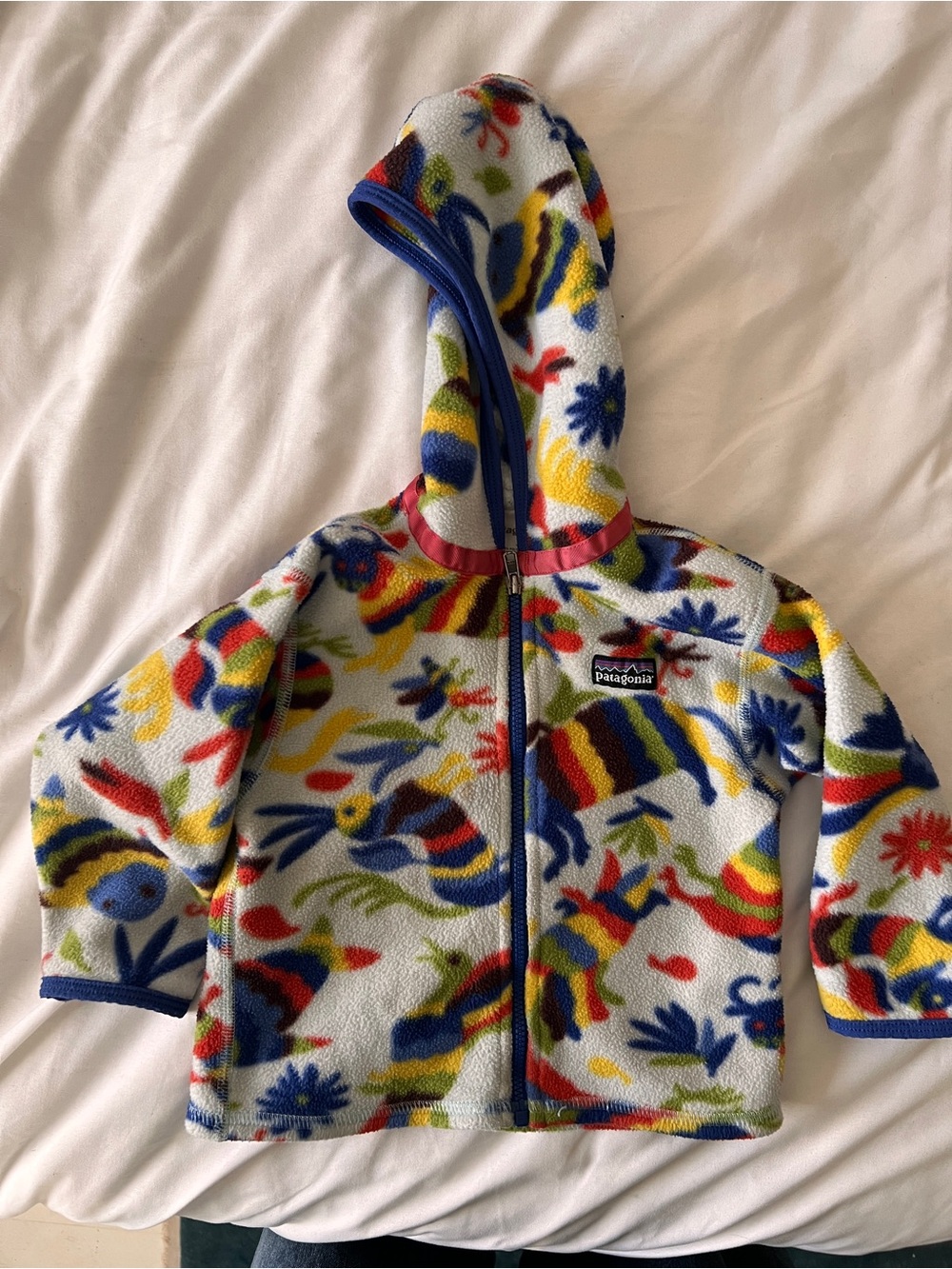 Patagonia Vintage Synchilla Hoodie Zip Jacket Fall Winter Fleece 18 months